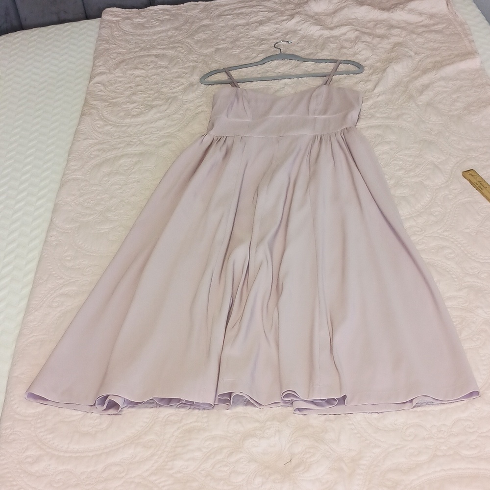 Spaghetti Strap A-Line Dress in Light Mauve